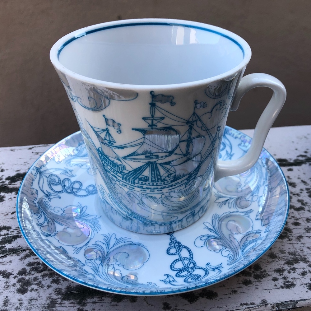 Lomonosov Porcelain cup and saucer